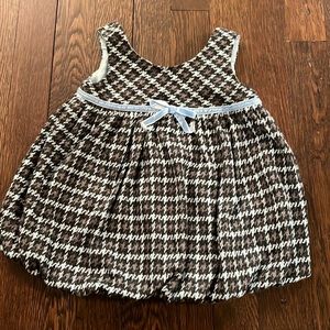 Plum Pudding houndstooth bubble dress